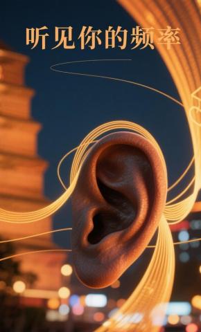 短剧《听见你的频率》海报