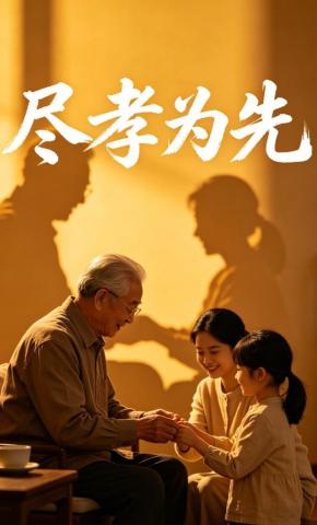 短剧《尽孝为先》海报