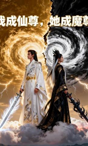 短剧《我成仙尊，她成魔尊》海报