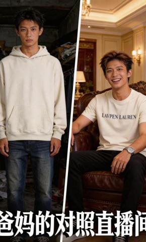 短剧《爸妈的对照直播间》海报