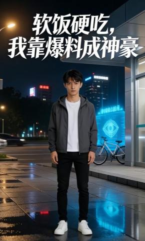 短剧《软饭硬吃，我靠爆料成神豪》海报