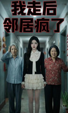 短剧《我走后，邻居疯了》海报