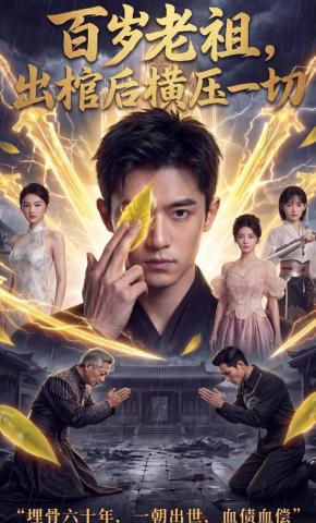 短剧《百岁老祖，出棺后横压一切》海报