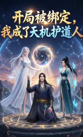 短剧《开局被绑定，我成了天机护道人》海报