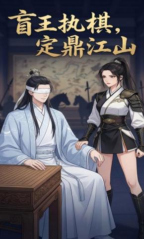 短剧《盲王执棋，定鼎江山》海报