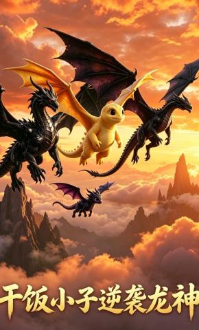 短剧《干饭小子逆袭龙神》海报