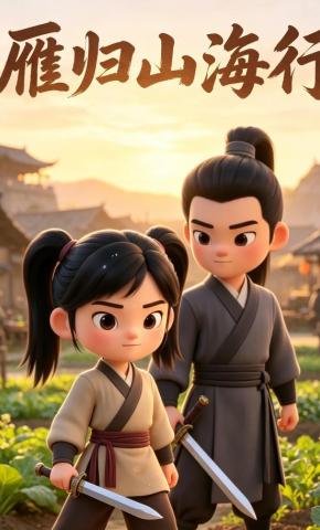 短剧《雁归山海行》海报