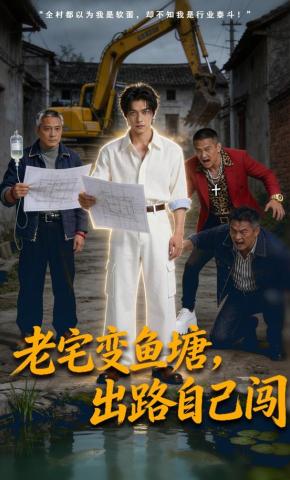 短剧《老宅变鱼塘，出路自己闯》海报