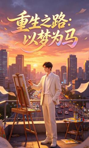 短剧《重生之路：以梦为马》海报