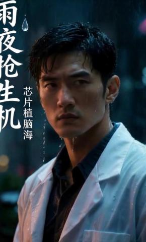 短剧《雨夜抢生机》海报