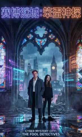 短剧《赛博谜城：笨蛋神探》海报