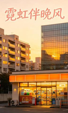 短剧《霓虹伴晚风》海报