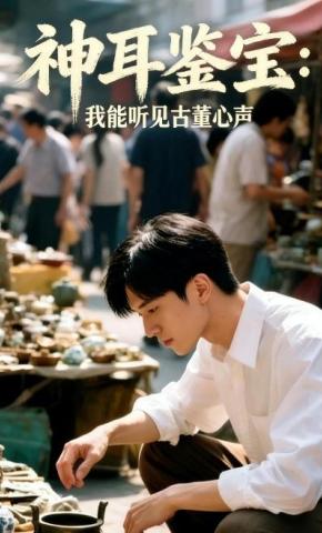 短剧《神耳鉴宝：我能听见古董心声》海报