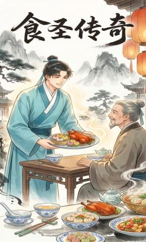 短剧《食圣传奇》海报