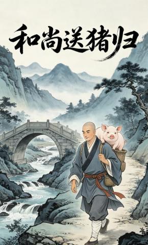 短剧《和尚送猪归》海报