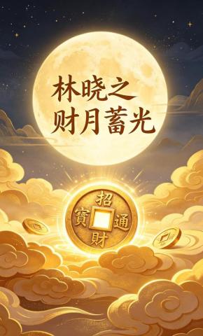 短剧《林晓之财月蓄光》海报