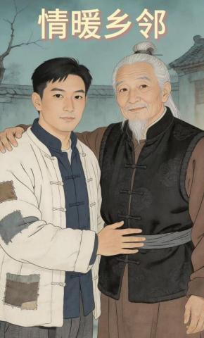 短剧《情暖乡邻》海报