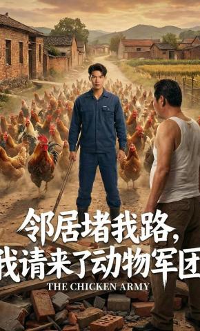 短剧《邻居堵我路，我请来了动物军团》海报