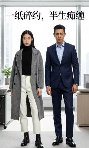 短剧《一纸碎约，半生痴缠》海报