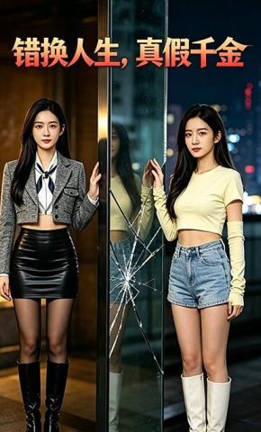 短剧《错换人生，真假千金》海报