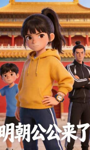 短剧《明朝公公来了》海报