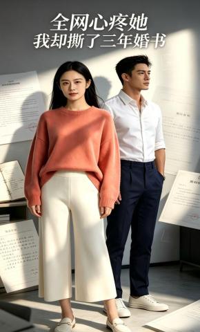 短剧《全网心疼她，我却撕了三年婚书》海报