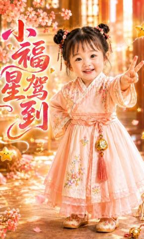 短剧《小福星驾到》海报