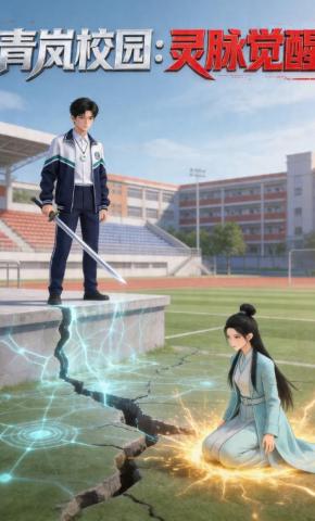 短剧《青岚校园：灵脉觉醒》海报