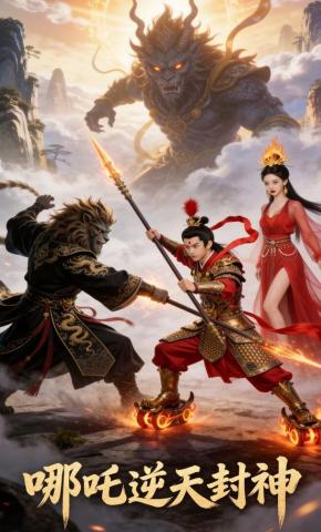 短剧《哪吒逆天封神》海报