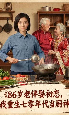 短剧《86岁老伴娶初恋，我重生七零年代当厨神》海报
