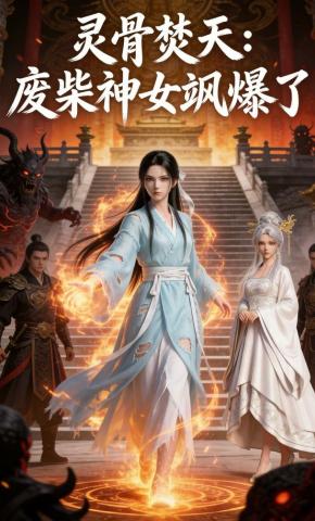 短剧《灵骨焚天：废柴神女飒爆了》海报