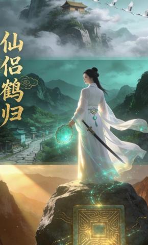 短剧《仙侣鹤归》海报