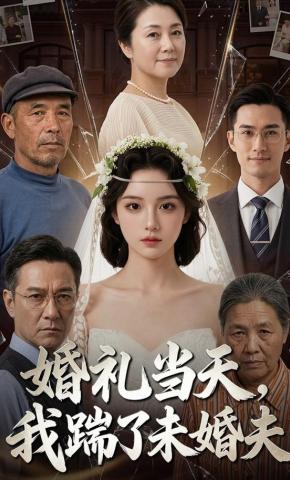 短剧《婚礼当天，我踹了未婚夫》海报