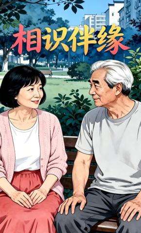 短剧《相识伴缘》海报