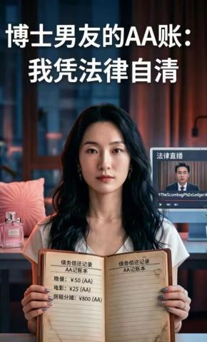 短剧《博士男友的AA账：我凭法律自清》海报