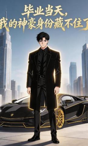 短剧《毕业当天，我的神豪身份藏不住了》海报