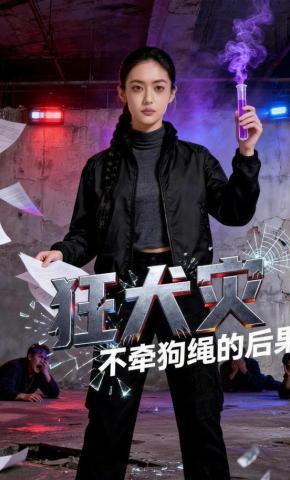 短剧《狂犬灾：不牵狗绳的后果》海报