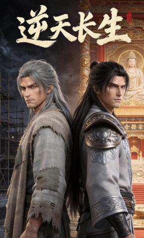 短剧《逆天长生》海报