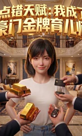 短剧《点错天赋：我成了豪门金牌育儿师》海报