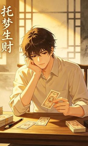 短剧《托梦生财》海报