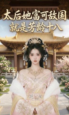 短剧《太后她富可敌国，就是芳龄十八》海报