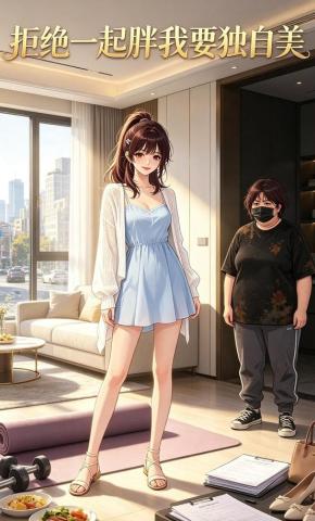 短剧《拒绝一起胖我要独自美》海报
