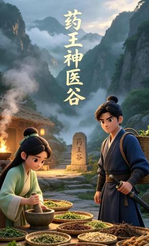 短剧《药王神医谷》海报