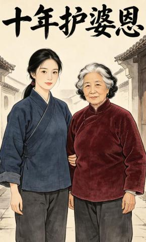 短剧《十年护婆恩》海报