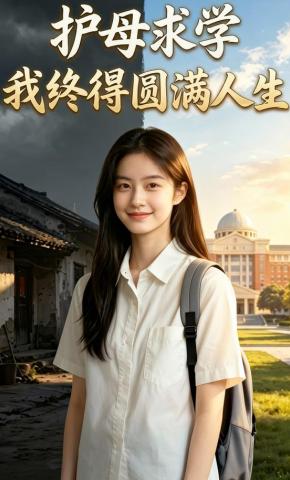 短剧《护母求学，我终得圆满人生》海报