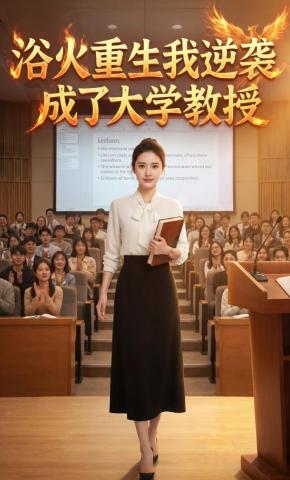 短剧《浴火重生我逆袭成了大学教授》海报