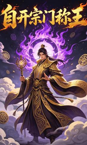 短剧《自开宗门称王》海报