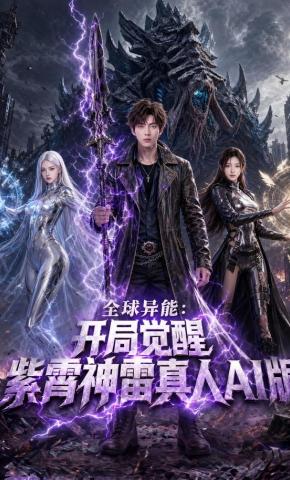 短剧《全球异能：开局觉醒紫霄神雷真人AI版》海报