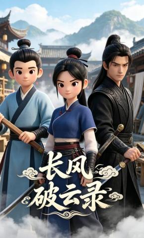 短剧《长风破云录》海报