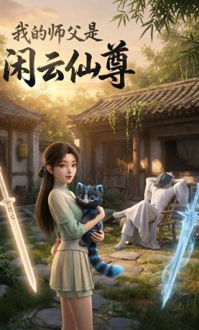 短剧《我的师父是闲云仙尊》海报